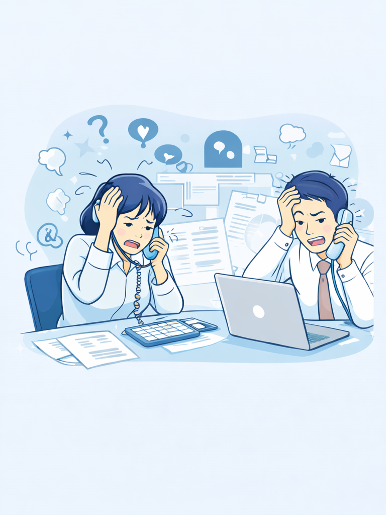 問い合わせに困っている